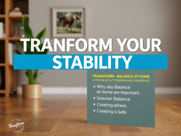 Transform Your Stability: Essential Senior Balance Exercises at Home for Improved Mobility and Confidence