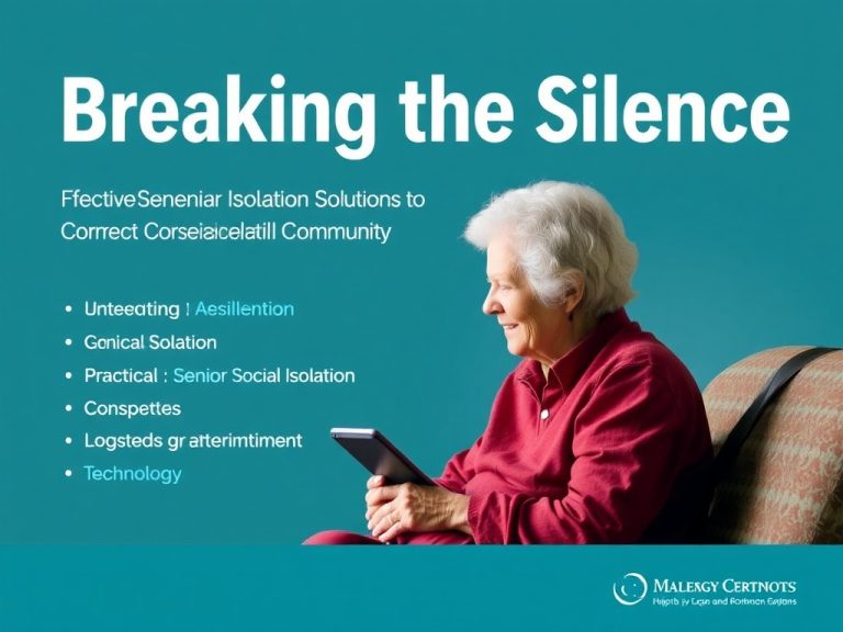 Breaking the Silence: Effective Senior Social Isolation Solutions to Foster Connection and Community