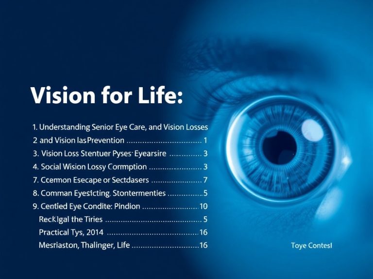 Vision for Life: Navigating Senior Eye Care and Vision Loss Prevention for a Brighter Future