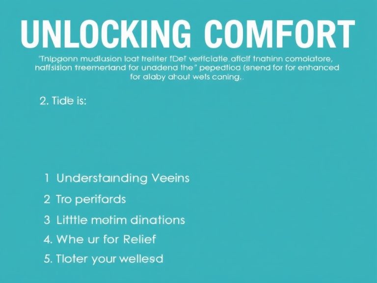 Unlocking Comfort: Effective Senior Varicose Veins Relief Methods for Enhanced Mobility and Well-Being