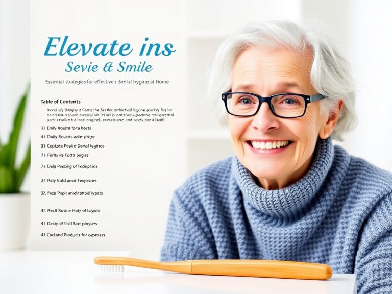 Elevate Your Smile: Essential Strategies for Effective Senior Dental Hygiene at Home