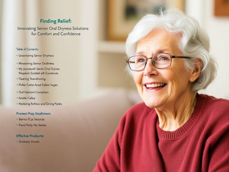 Finding Relief: Innovative Senior Oral Dryness Solutions for Comfort and Confidence