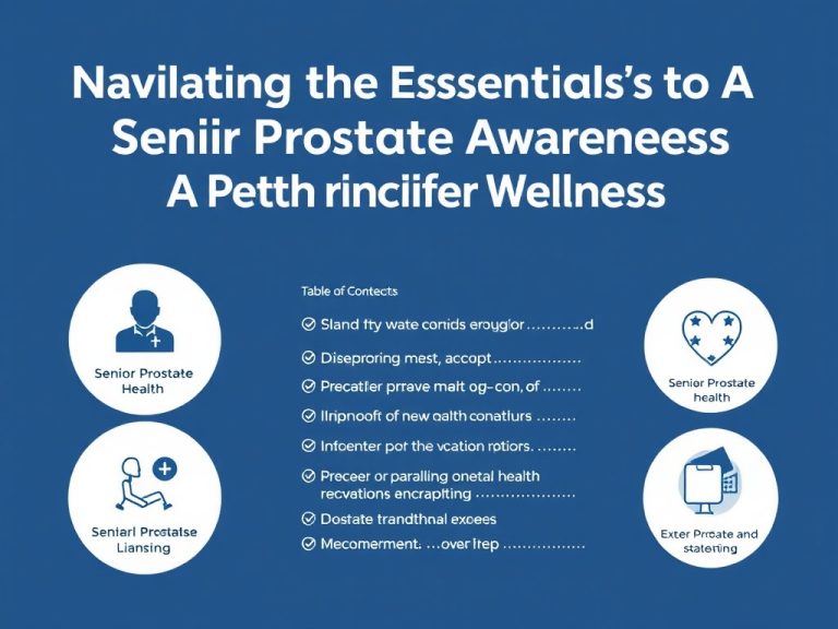 Navigating the Essentials of Senior Prostate Health Awareness: A Path to Lifelong Wellness