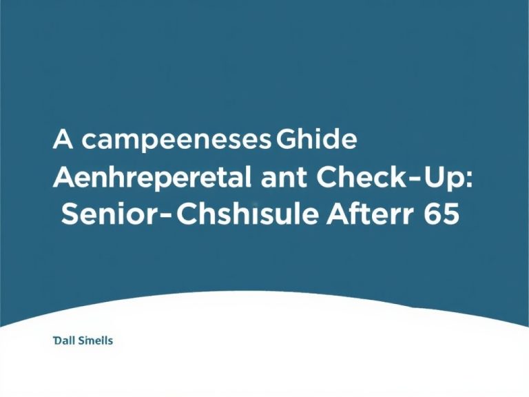 Navigating Oral Health: A Comprehensive Guide to Senior Dental Check-Up Schedule After 65