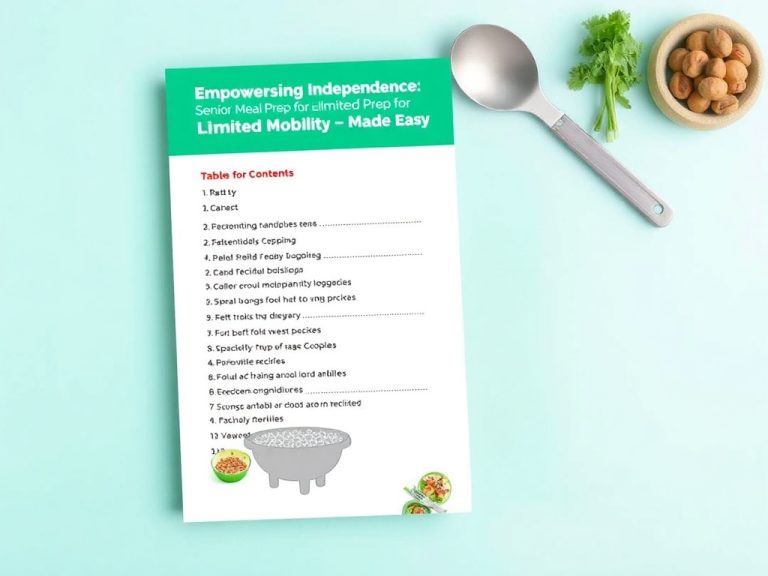 Empowering Independence: Senior Meal Prep for Limited Mobility Made Easy