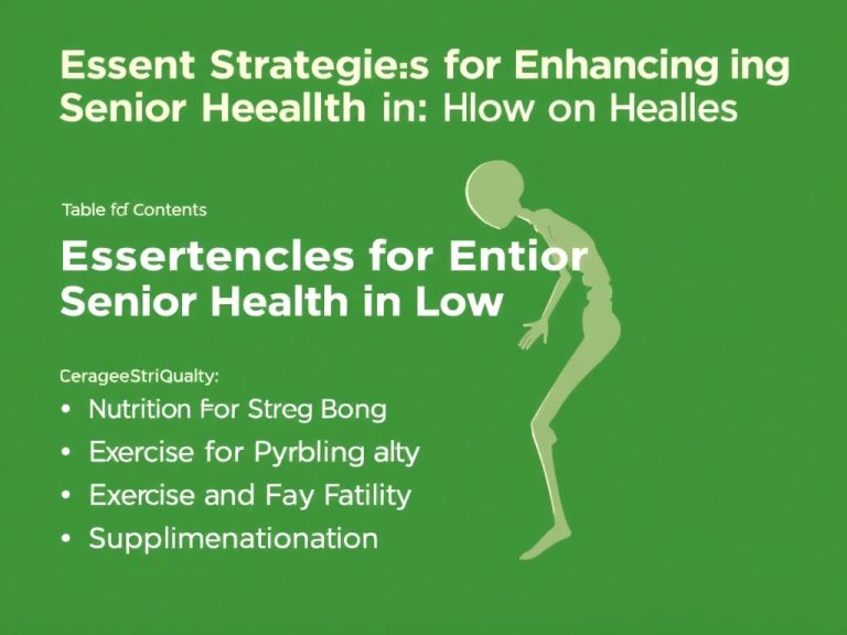 Essential Strategies for Enhancing Senior Bone Health in Low Sunlight Areas: A Guide to Optimal Wellness