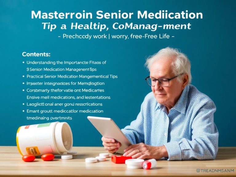 Mastering Senior Medication Management Tips for a Healthier, Worry-Free Life