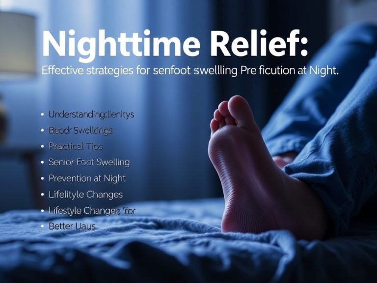Nighttime Relief: Effective Strategies for Senior Foot Swelling Prevention at Night
