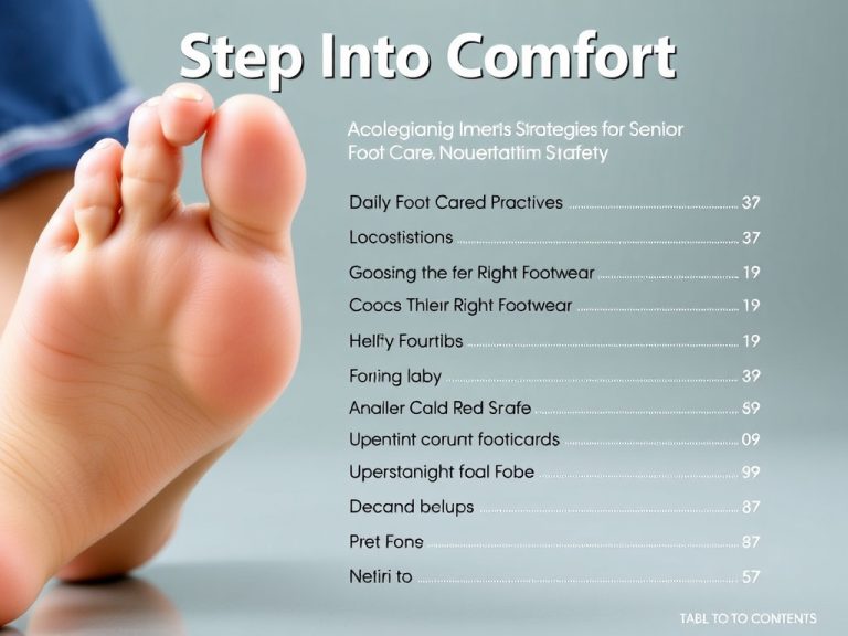 Step Into Comfort: Essential Strategies for Senior Foot Nail Care and Safety