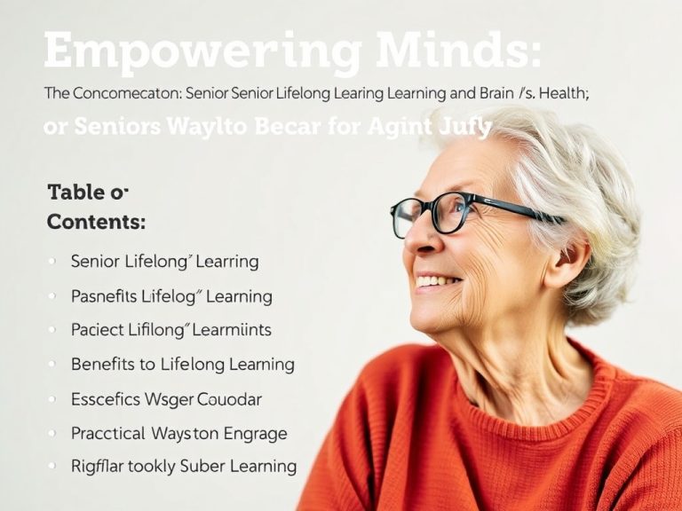 Empowering Minds: The Connection Between Senior Lifelong Learning and Brain Health for Vibrant Aging
