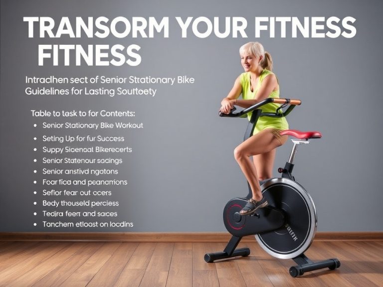 Transform Your Fitness Journey: Comprehensive Senior Stationary Bike Workout Guidelines for Lasting Health