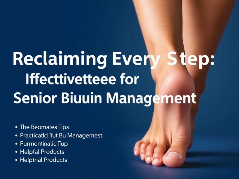 Reclaiming Every Step: Essential Strategies for Effective Senior Bunion Management
