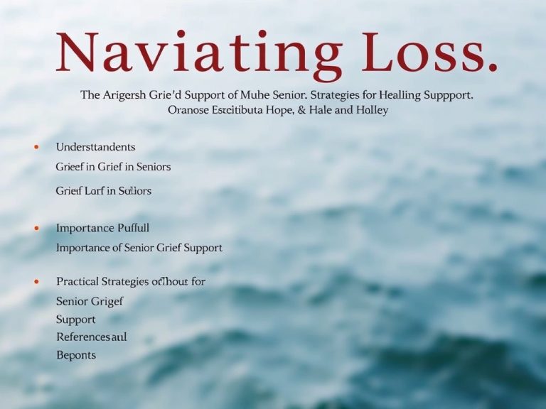 Navigating Loss: Essential Senior Grief Support Strategies for Healing and Hope