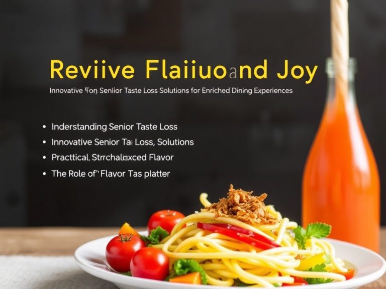Revive Flavor and Joy: Innovative Senior Taste Loss Solutions for Enriched Dining Experiences