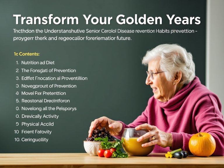 Transform Your Golden Years: Innovative Senior Chronic Disease Prevention Habits for a Healthier Future