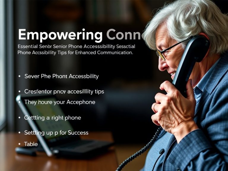 Empowering Connection: Essential Senior Phone Accessibility Tips for Enhanced Communication