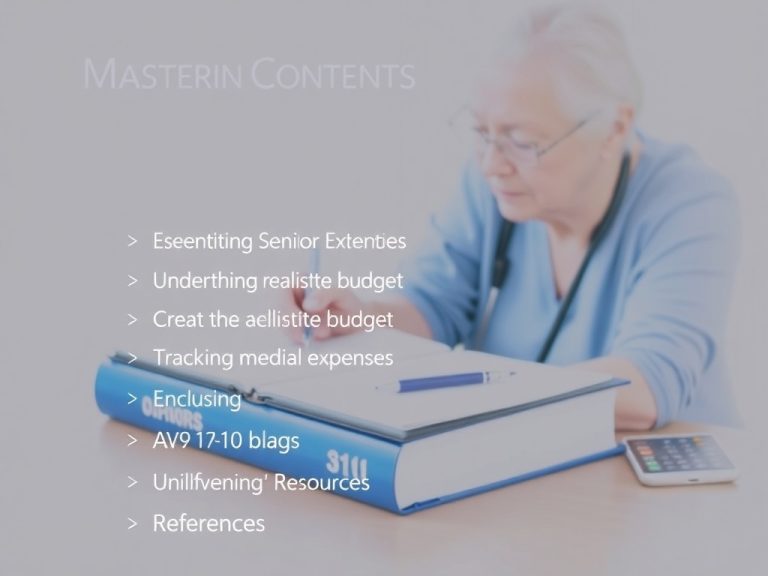 Mastering Senior Budgeting Health Expenses: Essential Strategies for Financial Peace of Mind