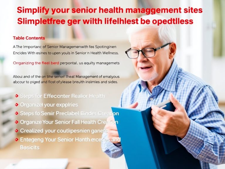 Simplify Senior Health Management with Effective Binder Creation for Lifelong Wellness