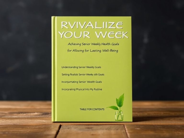 Revitalize Your Week: Achieving Senior Weekly Health Goals for Lasting Well-Being